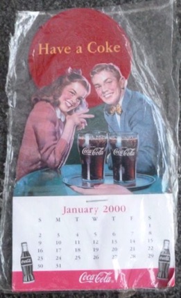 9370-1 € 3,00 coca cola kalender magneet 16x10cm